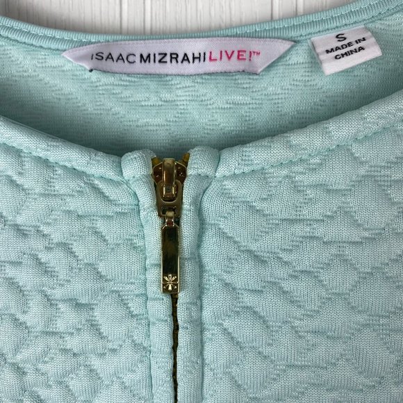 Isaac Mizrahi‎ Women's Mint zip up top size small - Picture 3 of 5